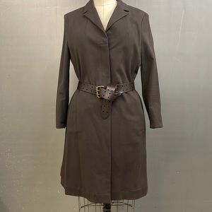 Ter Et Bantine light jacket. Brown. 3/4 length. Size 10/USA